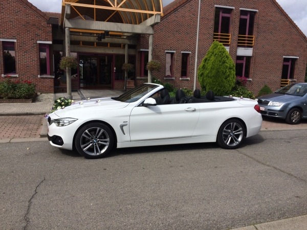 BMW SERIE 4 BLANCHE CABRIOLET